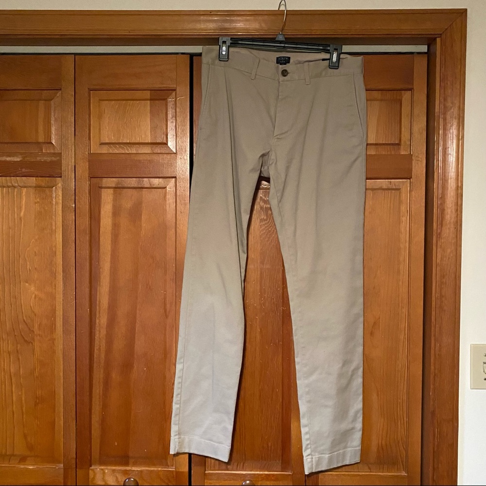 J crew slim fit flex khaki pant